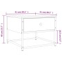 Mesa de centro madera contrachapada roble ahumado 51x51x40 cm de , Mesas de centro - Ref: Foro24-833977, Precio: 42,62 €, Des...