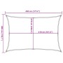 Yellow HDPE sail shade 160 g/m² 3x4.5 m by , Umbrellas - Ref: Foro24-311568, Price: 33,69 €, Discount: %