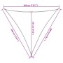 Orange HDPE sail shade 160 g/m² 3x3x3 m by , Umbrellas - Ref: Foro24-311692, Price: 20,85 €, Discount: %