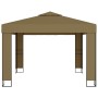 Gazebo with double taupe gray roof 3x3x2.7 m 180 g/m² by , Tents and gazebos - Ref: Foro24-312218, Price: 248,63 €, Discount: %