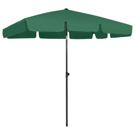 Grüner Strandsonnenschirm 200x125 cm von , Sonnenschirme - Ref: Foro24-314728, Preis: 39,94 €, Rabatt: %