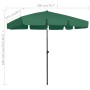 Grüner Strandsonnenschirm 200x125 cm von , Sonnenschirme - Ref: Foro24-314728, Preis: 39,94 €, Rabatt: %
