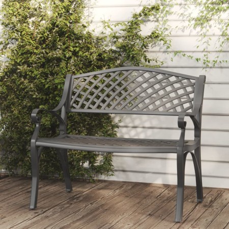 Cast aluminum black garden bench 102 cm by , garden benches - Ref: Foro24-317748, Price: 219,62 €, Discount: %