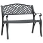Cast aluminum black garden bench 102 cm by , garden benches - Ref: Foro24-317748, Price: 219,62 €, Discount: %