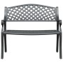 Gusseiserne Gartenbank in Schwarz, 102 cm von , Gartenbänke - Ref: Foro24-317748, Preis: 219,69 €, Rabatt: %