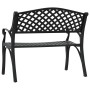 Gusseiserne Gartenbank in Schwarz, 102 cm von , Gartenbänke - Ref: Foro24-317748, Preis: 219,69 €, Rabatt: %