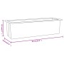 Planter boxes for Euro pallets 12 units PP gray 36x13.5x9.5 cm by , Pots and planters - Ref: Foro24-318302, Price: 59,59 €, D...
