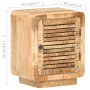 Rough mango wood bedside table 40x30x50 cm by , Nightstands - Ref: Foro24-320462, Price: 114,48 €, Discount: %