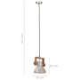 Industrielle Hängelampe 25 W, rund, silberfarben, 19 cm, E27 von , Lampen - Ref: Foro24-320531, Preis: 40,22 €, Rabatt: %
