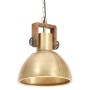 Round industrial hanging lamp 25 W brass 30 cm E27 by , Lamps - Ref: Foro24-320533, Price: 58,58 €, Discount: %
