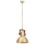 Lámpara colgante industrial redonda 25 W latón 30 cm E27