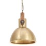 Round industrial hanging lamp 25 W brass 30 cm E27 by , Lamps - Ref: Foro24-320533, Price: 58,58 €, Discount: %