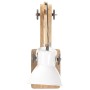 Runde industrielle Wandlampe in Weiß mit E27-Fassung. von , Lampen - Ref: Foro24-320578, Preis: 64,57 €, Rabatt: %