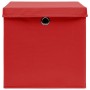 Aufbewahrungsboxen mit Deckel 10 Stück rot 28x28x28 cm von , Aufbewahrungskörbe - Ref: Foro24-325222, Preis: 57,66 €, Rabatt: %