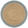 Handgefertigter Jute-Teppich mit olivgrünem Rand, 180 cm. von , Teppiche - Ref: Foro24-343608, Preis: 94,96 €, Rabatt: %