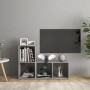 Wohnzimmermöbel 2-teilig aus grauem Beton-Ingenieurholz von , TV-Möbel - Ref: Foro24-3079947, Preis: 75,66 €, Rabatt: %