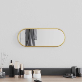 Goldener ovaler Wandspiegel 40x15 cm von , Spiegel - Ref: Foro24-348195, Preis: 21,55 €, Rabatt: %