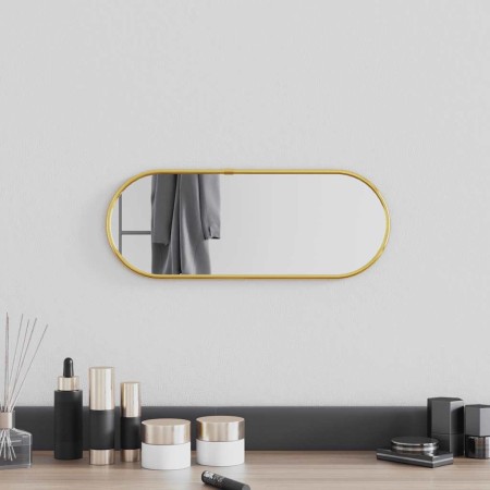 Goldener ovaler Wandspiegel 40x15 cm von , Spiegel - Ref: Foro24-348195, Preis: 21,55 €, Rabatt: %