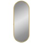 Oval golden wall mirror 40x15 cm by , Mirrors - Ref: Foro24-348195, Price: 21,55 €, Discount: %