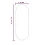 Goldener ovaler Wandspiegel 40x15 cm von , Spiegel - Ref: Foro24-348195, Preis: 21,55 €, Rabatt: %