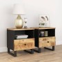 Nachttische 2 Stück Massivholz Mangoholz Sperrholz von , Nachttische - Ref: Foro24-350649, Preis: 140,65 €, Rabatt: %