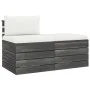 Muebles de jardín de palets 2 piezas cojines madera maciza pino de vidaXL, Conjuntos de jardín - Ref: Foro24-3061673, Precio:...