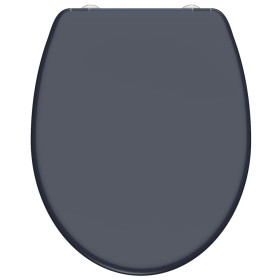 SCHÜTTE Toilettensitz mit Soft-Close-Funktion und Schnellverschluss in ANTHRAZIT aus Duroplast von , Toiletten- und Bidetsitz...