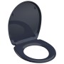 SCHÜTTE Toilettensitz mit Soft-Close-Funktion und Schnellverschluss in ANTHRAZIT aus Duroplast von , Toiletten- und Bidetsitz...