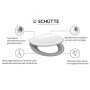 SCHÜTTE Toilettensitz mit Soft-Close-Funktion und Schnellverschluss in ANTHRAZIT aus Duroplast von , Toiletten- und Bidetsitz...