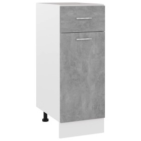 Armario bajo cajón madera ingeniería gris hormigón 30x46x81,5cm de , Armarios de cocina - Ref: Foro24-801208, Precio: 81,81 €...