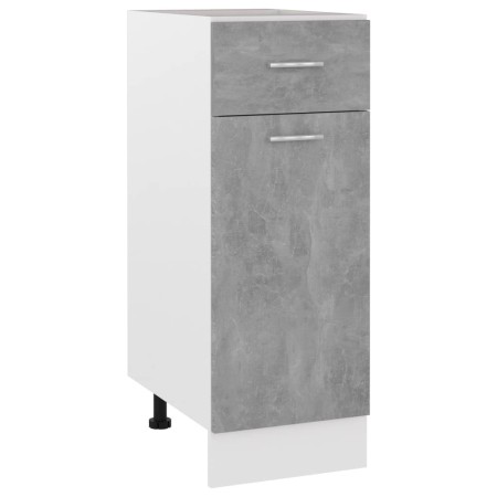 Unterschrank mit Schublade aus grauem Beton-Holzwerkstoff 30x46x81,5cm. von , Küchenschränke - Ref: Foro24-801208, Preis: 81,...