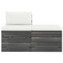 Pallet garden furniture 2 pieces with solid pine wood cushions by vidaXL, Garden sets - Ref: Foro24-3061673, Price: 152,48 €,...