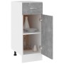 Unterschrank mit Schublade aus grauem Beton-Holzwerkstoff 30x46x81,5cm. von , Küchenschränke - Ref: Foro24-801208, Preis: 81,...