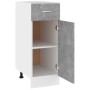 Unterschrank mit Schublade aus grauem Beton-Holzwerkstoff 30x46x81,5cm. von , Küchenschränke - Ref: Foro24-801208, Preis: 81,...