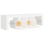 Mueble de TV con luces LED blanco 140x36,6x40 cm de , Muebles TV - Ref: Foro24-804364, Precio: 111,51 €, Descuento: %