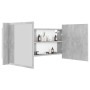 Armario espejo baño luz LED acrílico gris hormigón 100x12x45 cm de , Tocadores de baño - Ref: Foro24-804984, Precio: 65,82 €,...