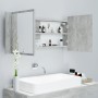 Armario espejo baño luz LED acrílico gris hormigón 100x12x45 cm de , Tocadores de baño - Ref: Foro24-804984, Precio: 65,82 €,...