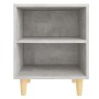 Nachttische 2 Stück, Holzbeine in Betongrau, 40x30x50 cm. von , Nachttische - Ref: Foro24-805788, Preis: 57,32 €, Rabatt: %