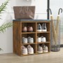 Shoe cabinet in smoked oak color, 52.5x30x50 cm by , Closets and storage - Ref: Foro24-820508, Price: 43,41 €, Discount: %