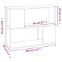 Regal/Trennwand in Sonoma-Grau 80x24x63 cm von , TV-Möbel - Ref: Foro24-826645, Preis: 33,65 €, Rabatt: %
