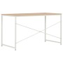 Schreibtisch für Computer in Weiß und Eiche, 120x60x70 cm. von , Schreibtische - Ref: Foro24-20259, Preis: 85,46 €, Rabatt: %
