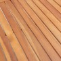 PE rattan and gray acacia wood garden table 200x200x74 cm by , Garden tables - Ref: Foro24-46137, Price: 343,75 €, Discount: %