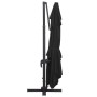 Cantilever umbrella with LED lights and black aluminum pole 400x300 cm by , Umbrellas - Ref: Foro24-47008, Price: 341,44 €, D...