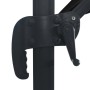Cantilever umbrella with LED lights and black aluminum pole 400x300 cm by , Umbrellas - Ref: Foro24-47008, Price: 341,44 €, D...
