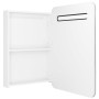 Hellweißer LED-Spiegel-Badezimmerschrank 60 x 11 x 80 cm von vidaXL, Badezimmerwaschtische - Ref: Foro24-326509, Preis: 135,9...