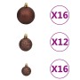 Weihnachtskugel-Set, 100 Stück, braun/bronze/gold, 3/4/6 cm von , Festliche Dekorationen - Ref: Foro24-245714, Preis: 30,07 €...