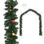 Weihnachtsgirlanden mit 4 grünen PVC-Kugeln, 270 cm. von , Festliche Dekorationen - Ref: Foro24-284309, Preis: 75,90 €, Rabat...