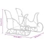 Christmas decoration acrylic reindeer and sleigh with 160 LEDs 130 cm by , Christmas lights - Ref: Foro24-289979, Price: 108,...