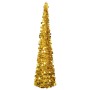 Künstlicher aufklappbarer Weihnachtsbaum aus goldenem PET, 180 cm. von , Weihnachtsbäume - Ref: Foro24-320984, Preis: 44,82 €...