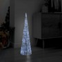 Decorative pyramid acrylic cone with cold white LED lights 90 cm by , Christmas lights - Ref: Foro24-329802, Price: 60,66 €, ...